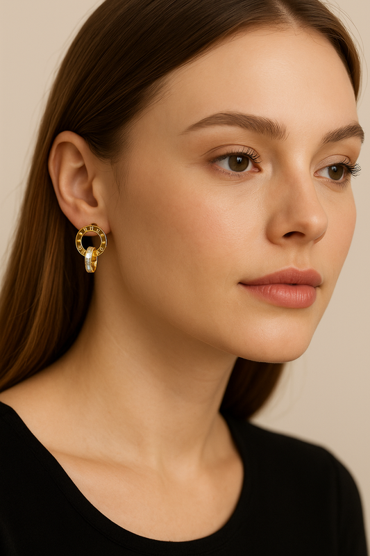 Roman Luxe Hoop Earrings